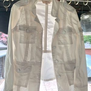 Tory Burch Cotton Jacket XS White